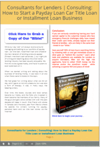 How to open a loan business