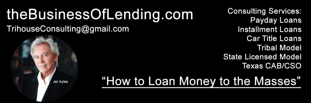 Jer Ayles, Consultant: How to Start a Consumer Loan Business
