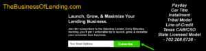 Start a payday loan business in California