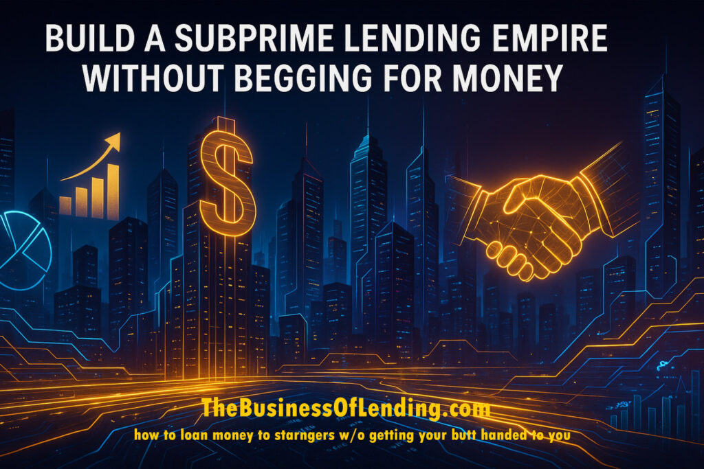 Build a Subprime Lending Empire Without Begging for Money